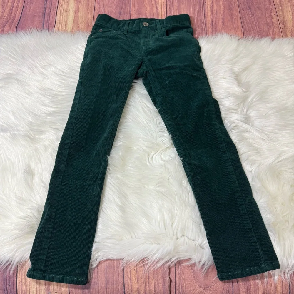 The Children's Place Dark Green Corduroy Kids Pants perfect for Christmas pictur